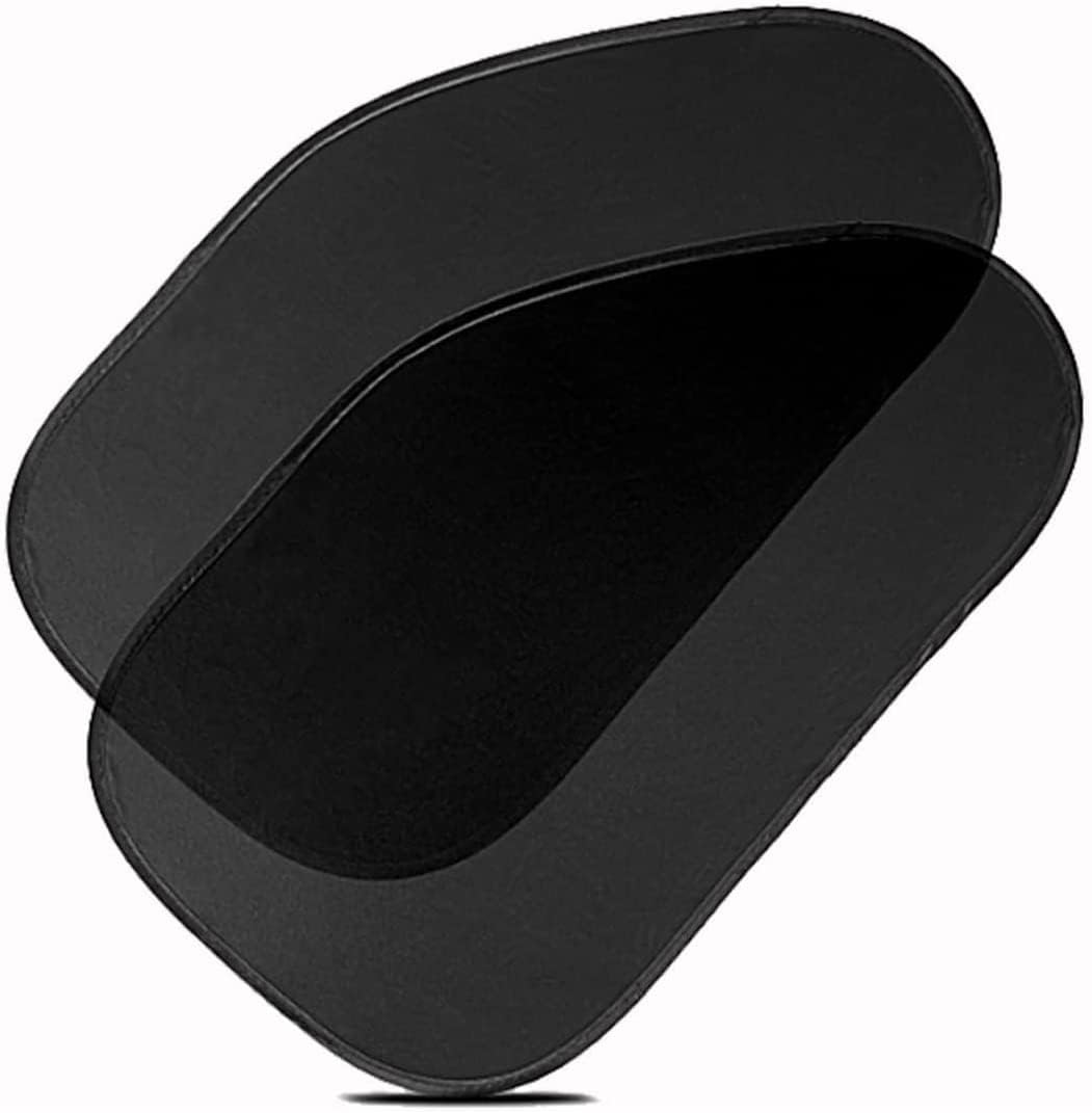 ROADPOWERSide Window Sun Shades - Mesh Car Pop-Up Non Suction Cups Needed Sunshade- Protects Kids, Baby and Pets from Sun,Glare and UV Rays-Perfect for Car, Van, SUV (2-Pcs Front Side Windows)