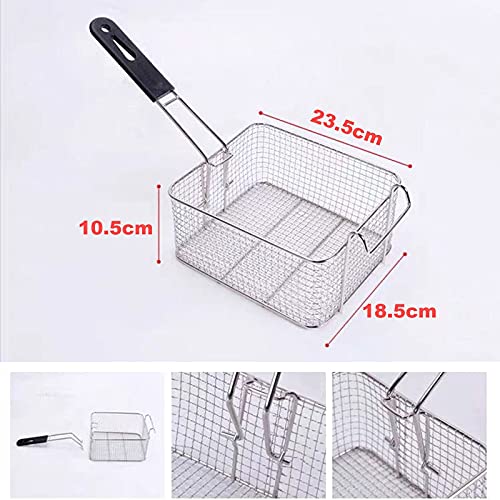 Gasfritteuse Kommerzielle Edelstahl-Gasfritteuse, 11L/22L Multifunktions-Fritteuse mit großem Fassungsvermögen, einstellbare Feuerkraft, leicht zu reinigen, Edelstahl 304 in Lebensmittelqual – Bild 6