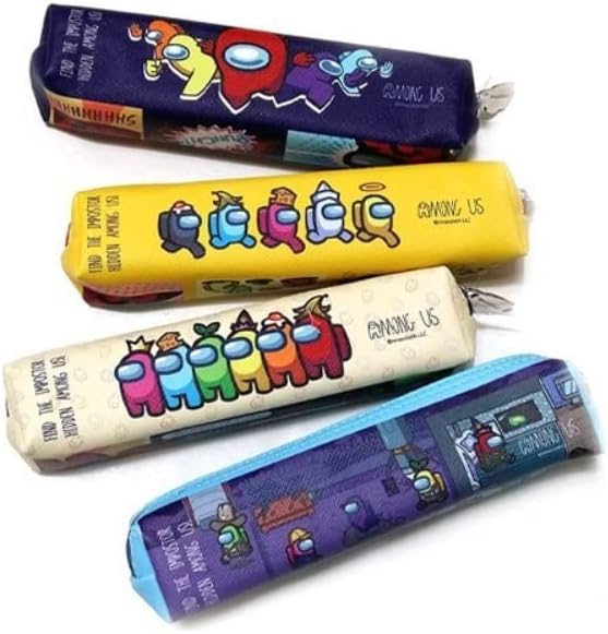 Miniatura 7 de (1 unidad) Among Us - Estuche pequeño multiusos para bolígrafos y lápices, se enviará 1 color al azar.
