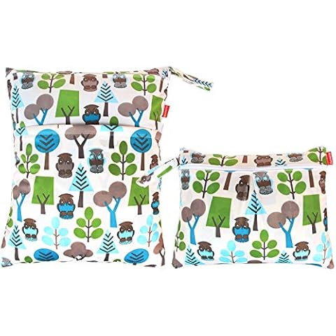 Damero 2pcs Travel Wet and Dry Bag Cover