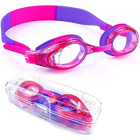 iToobe Kids Swim Goggles with UV Protection Cover