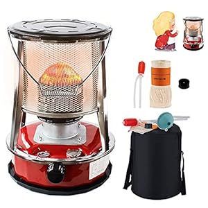 Niet-elektrische kerosineverwarming 9000BUT/H voor binnen, noodverwarming, met instelbare vlam, voor thuis, kantoor, buiten