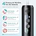 COSLUS Mini Water Flosser for Travel: Portable Compact Design, Cordless Oral Irrigator with 4 Modes, Removable Tank, IPX7 Waterproof for Braces, Orthodontic, Sensitive Teeth On-The-Go Use, Black, T40