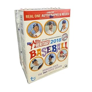 2018 Topps Heritage Baseball 8 Pack Blaster Trading Card Box (Look for SHOHEI OHTANI Real One AUTO RC)