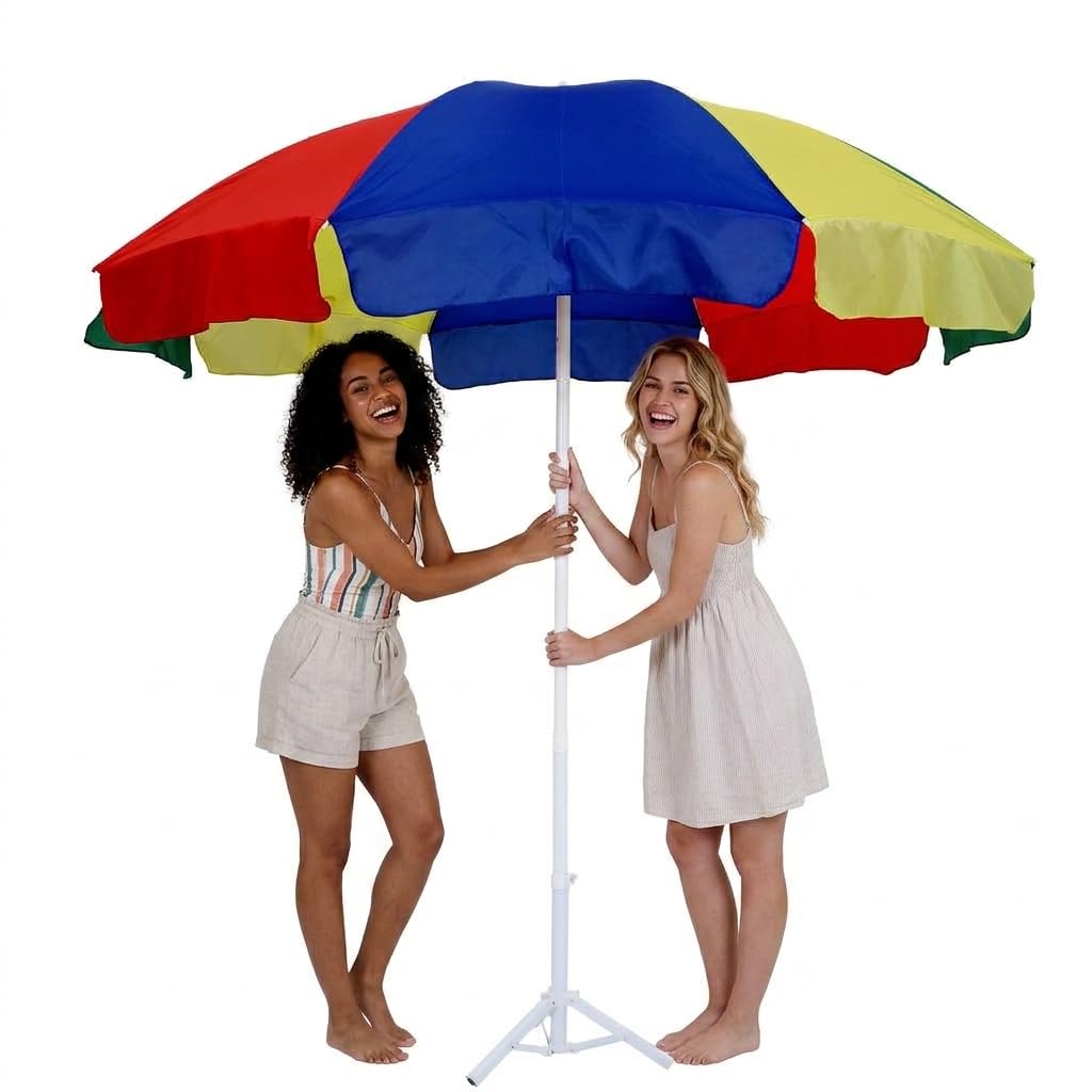 40in/7ft Outdoor Garden Umbrella With Stand Tripod Holder Outdoor Big Size Waterproof Super Cloth Patio Garden Outdoor Umbrella-image-49