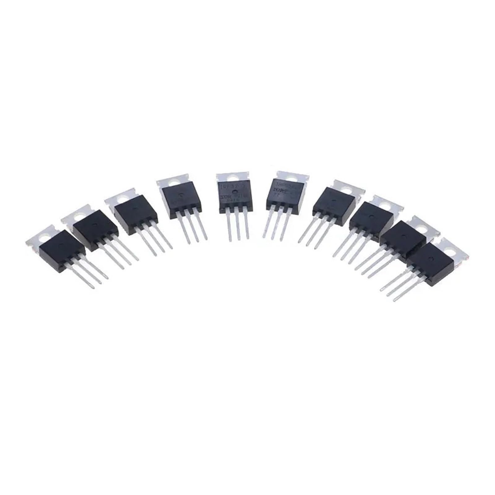50Pcs 10Value TO-220 Mosfet Field-Effect Transistor Kit IRF3205 IRF640 IRF740 IRF830 IRF840 IRF530 IRF630 IRF820 IRFZ44 IRF9540(50pcs 10Value Mix)