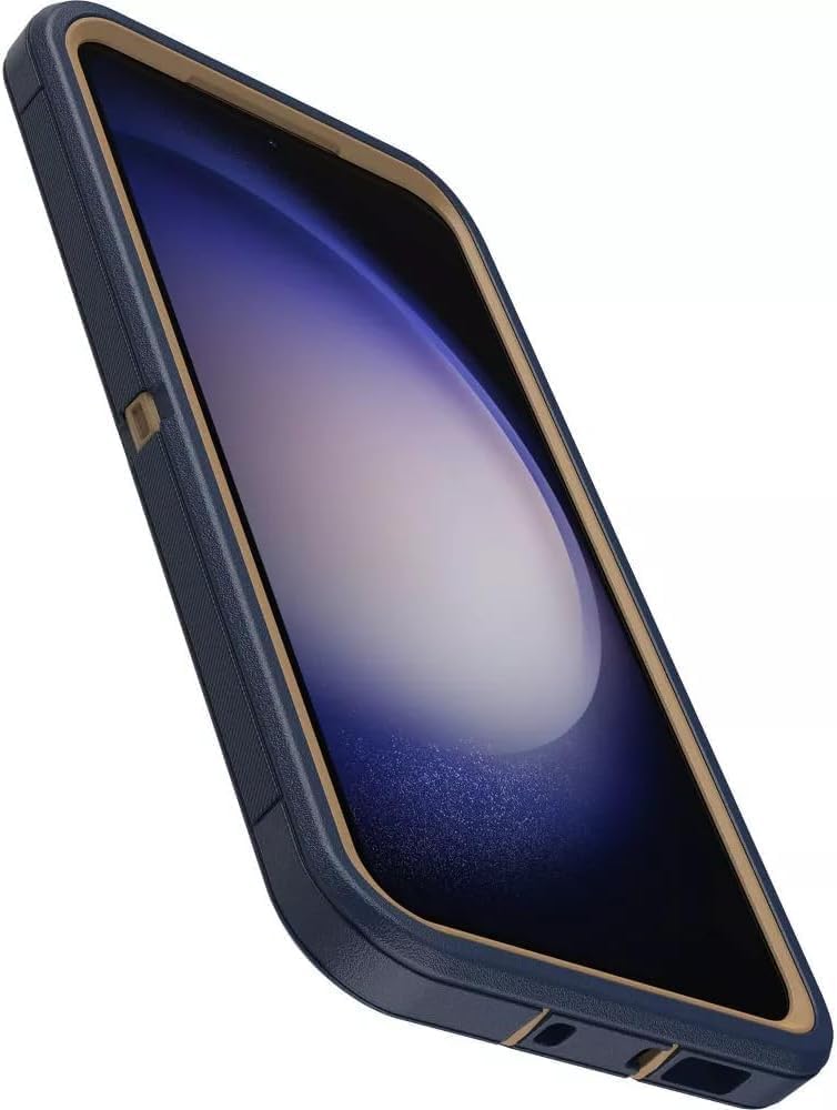 OtterBox Galaxy S23+ (Only) - Defender Series Case - Blue Suede Shoes, Rugged & Durable - with Port Protection - Case Only - Microbial Defense Protection - Non-Retail Packaging
