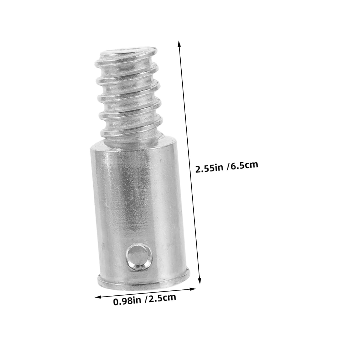 Levemolo Threaded Broom Handle Parts Collapsible Broom Adapter Tips 3pcs Set for Cleaning Tools