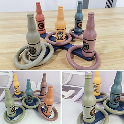 Jeu de Lancer d'anneaux Enfants, Hilloly 6 pcs Ensemble Jeu de Lancer Danneau, Jeu de Lancer de Fête Danniversaire, Jeux… - Image 4