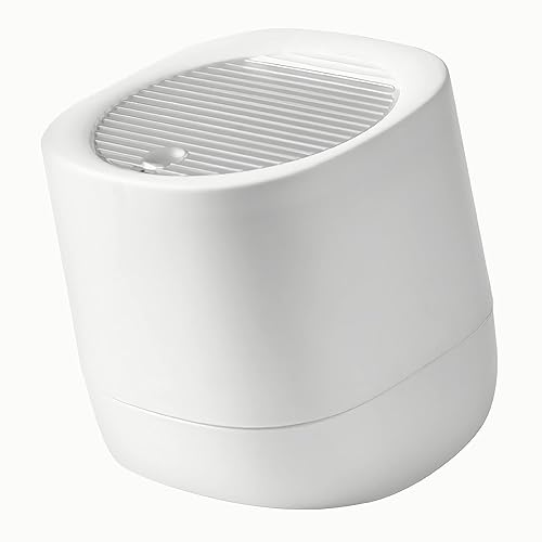 Miniatura 5 de Mini bote de basura de plástico moderno con tapa, papelera para escritorio de oficina, tocador de baño, escritorio, mesa o mesa auxiliar, mini lata