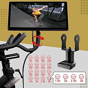 Screen Swivel Mount for Peloton, 360 Degree Aviation Aluminum Screen Monitor Adjuster for Peloton Bike(Not Compatible…