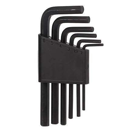 Ubervia L Type Hex Wrench Tool, Wrench Screwdriver Tool Kit High Hardness Polished 6PCS Excellent for Bicycle Repair