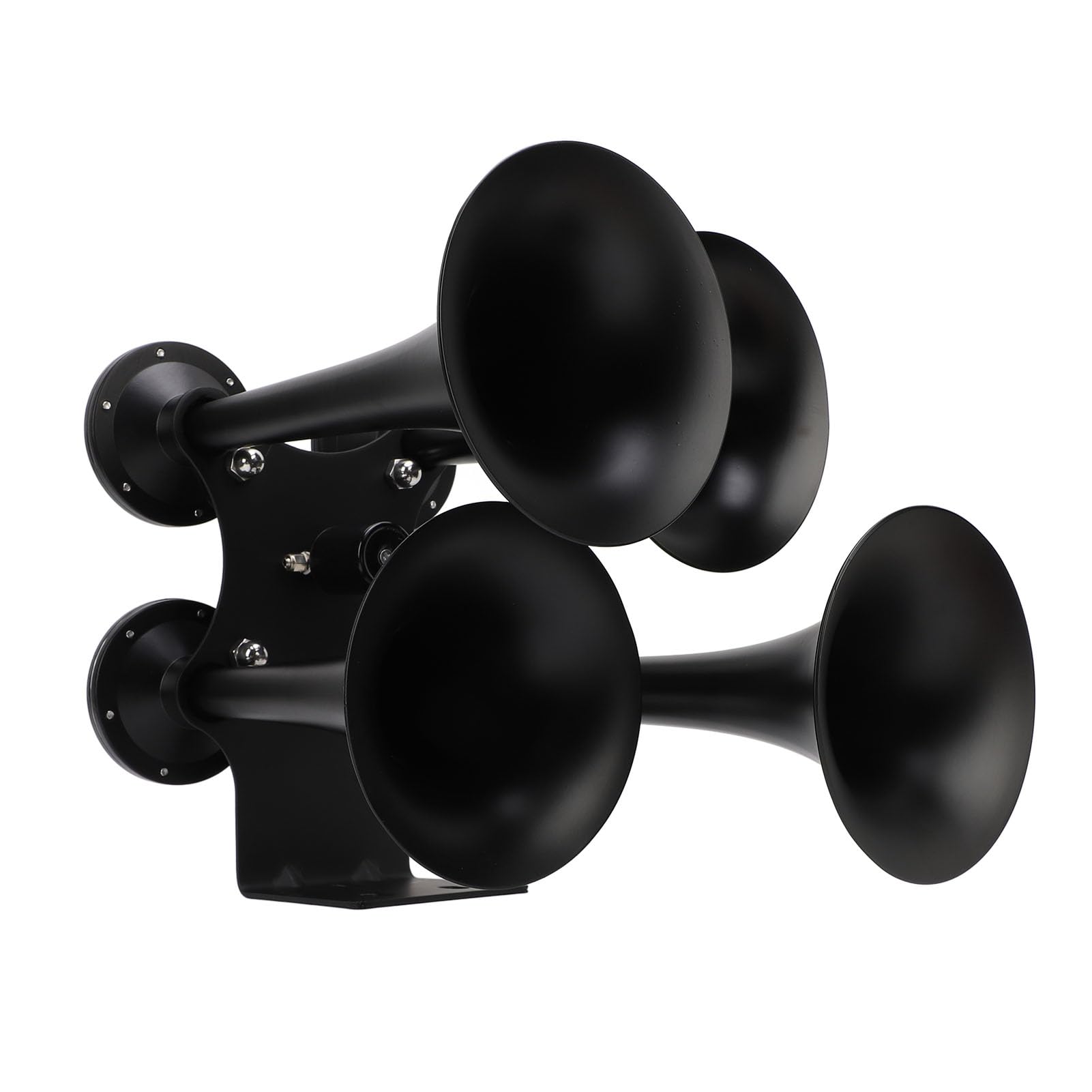 Aqxreight Horn Superior Sound DC 12V 24V 4 Trumpets Horn Kit for Car Trucks Boats Lorry Yacht Plated Ensure Reliability Can Periods Use of in a Horn4 Trumpets HornTruck