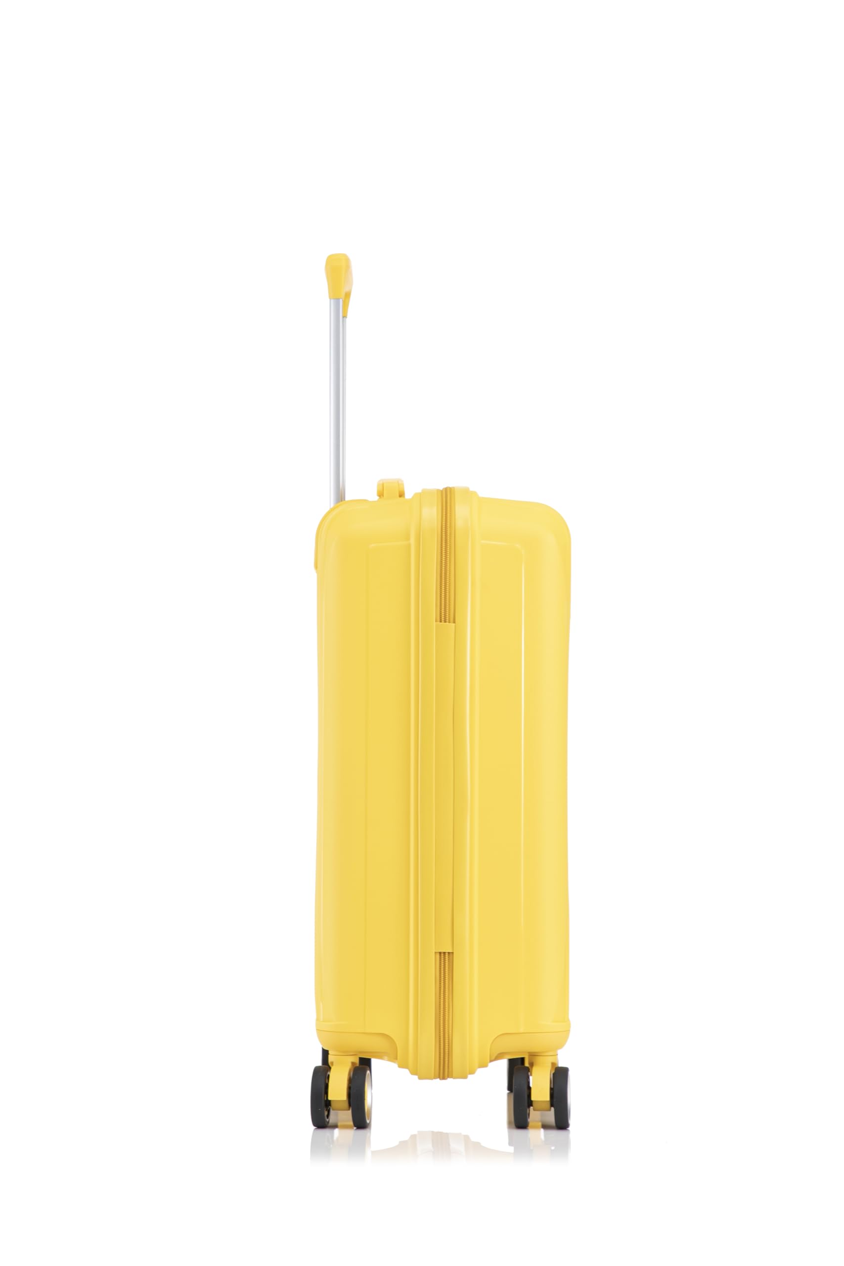CELIMS - Valigia Media in Polipropilene 65 cm 20 kg | Trolley Rigido con Serratura TSA | 8 Ruote Girevoli 360° | Leggera Capiente Viaggio | Impermeabile | Giallo