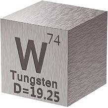 10/25.4 mm Tungsten Element W Density Cube Element Collection Cube Experiment Material DIY Display/10 mm/0.39 Inch