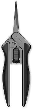 AC Infinity 6.6 Stainless Steel Pruning Shear, Lightweight Ergonomic Design, Straight Precision Blades with Nonstick Teflon Coating for Gardening, Hydroponics, Grow Tents
