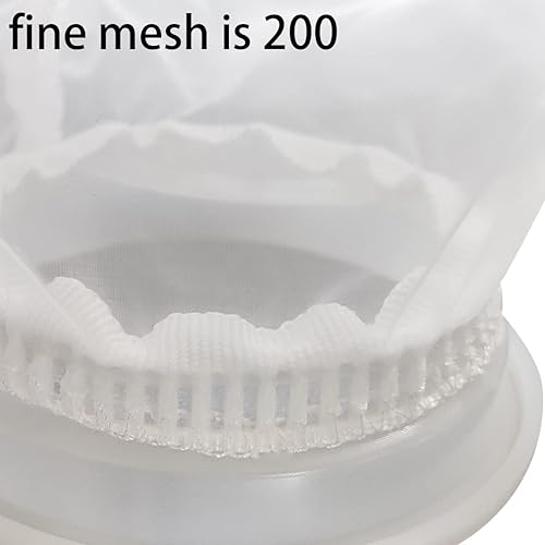 Miniatura 2 de IBC Filtro de tapa de nylon Pantalla IBC Tote Tapa Filtro para Tanque de Agua Lavable 2 Piezas Blanco,1