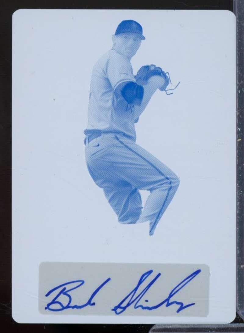 Braden Shipley Rookie Card 2013 Leaf Metal Draft Printing Plates Cyan #BS1 - Baseball Slabbed Rookie Cards