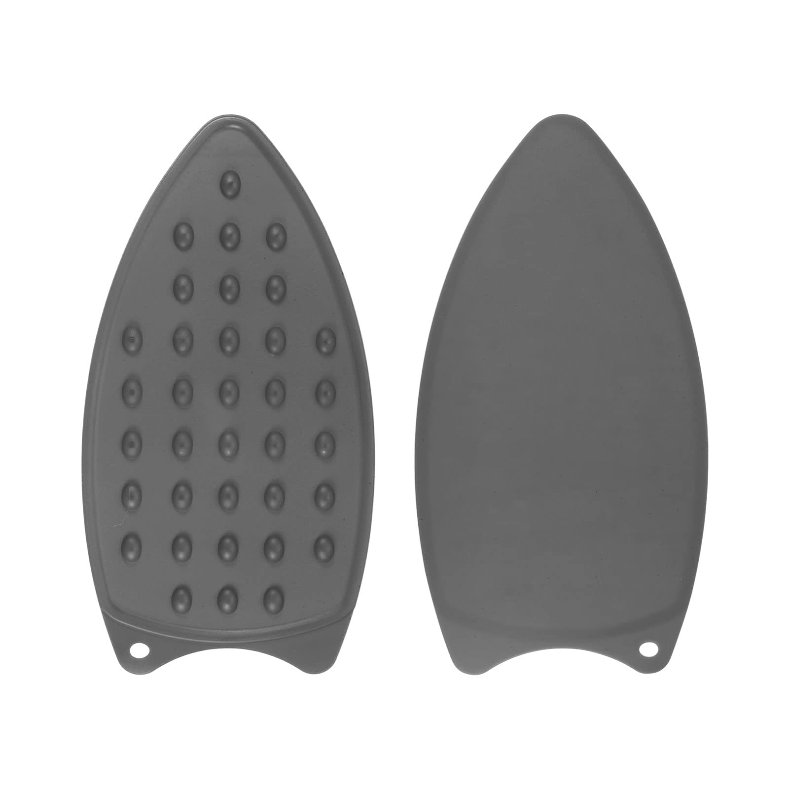 HARFINGTON 2pcs Silicone Iron Rest Pad, Multipurpose Iron Hot Resistant Mat Iron Rest Plate for Ironing Board Hot Heat Resistant Steam Compact Mat, Grey
