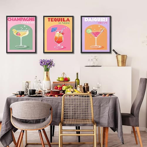 Peinture diamant cocktail 5D kit complet broderie strass adultes 20 x 30 cm - 2