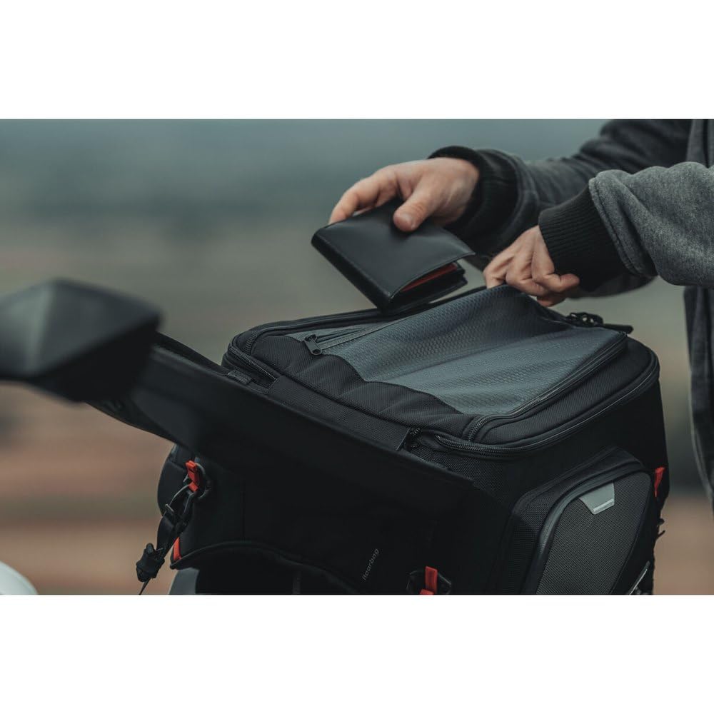 Pro Rearbag Tail Bag 1680D Ballistic Nylon. Black/Anthracite. 22-34 l.