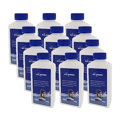 Allspares Disincrostante (12 X 250 Ml) Per Macchine Da Caffè Philips E Senseo Ca6520/00 / Ca6521/00