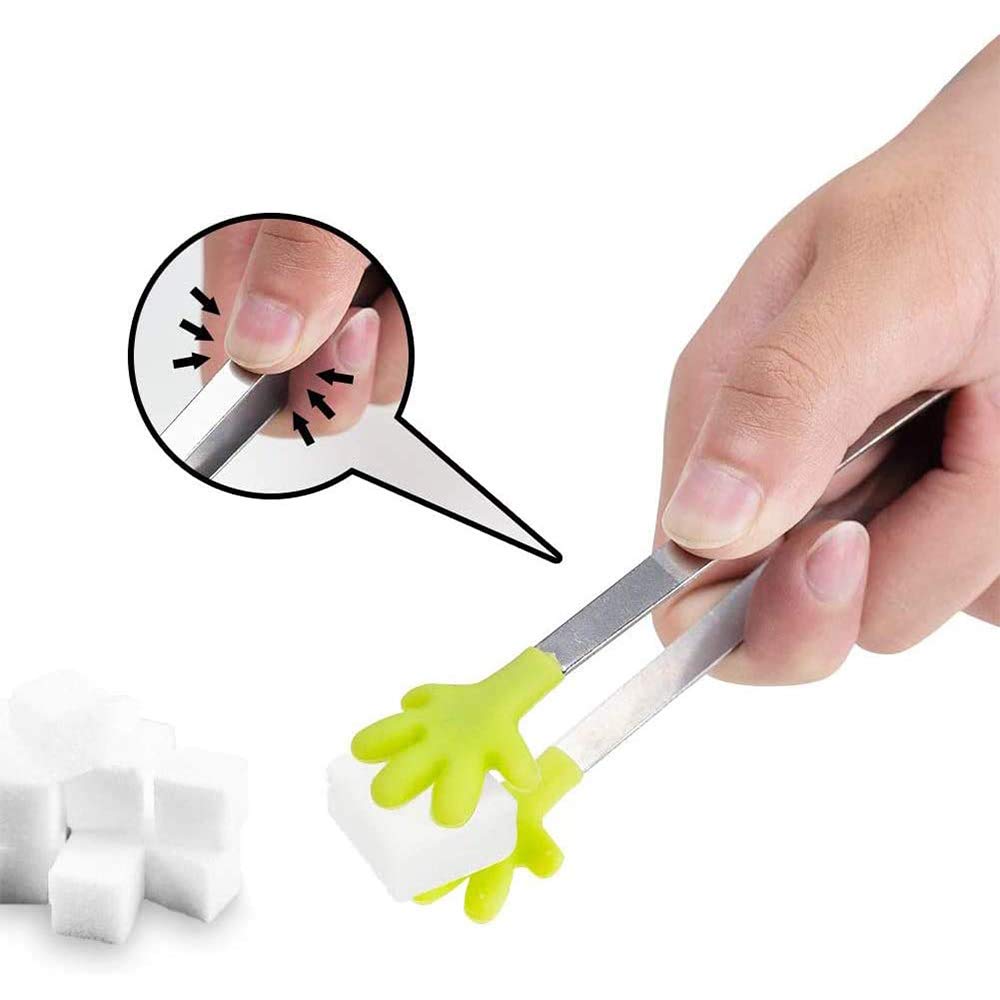 8 Pinze Per Zucchero E Ghiaccio - Acciaio Inox, Mini Pinze Da Bar