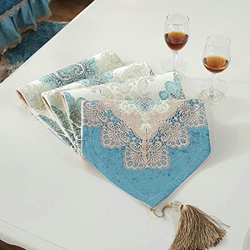 Chemin de table de Noël brodé en dentelle de qualité supérieure - 2