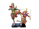 Couple Thai Khon Doll Hanuman Dancing Model