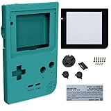 No aplicable: No aplicable CARCASA COMPATIBLE PARA NINTENDO GAME BOY POCKET AZUL TURQUESA VERDE REPUESTO