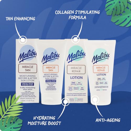 Malibu Sun Miracle Tan Before and After Sun Lotion, feuchtigkeitsspendend, 150 ml – Ansicht 3