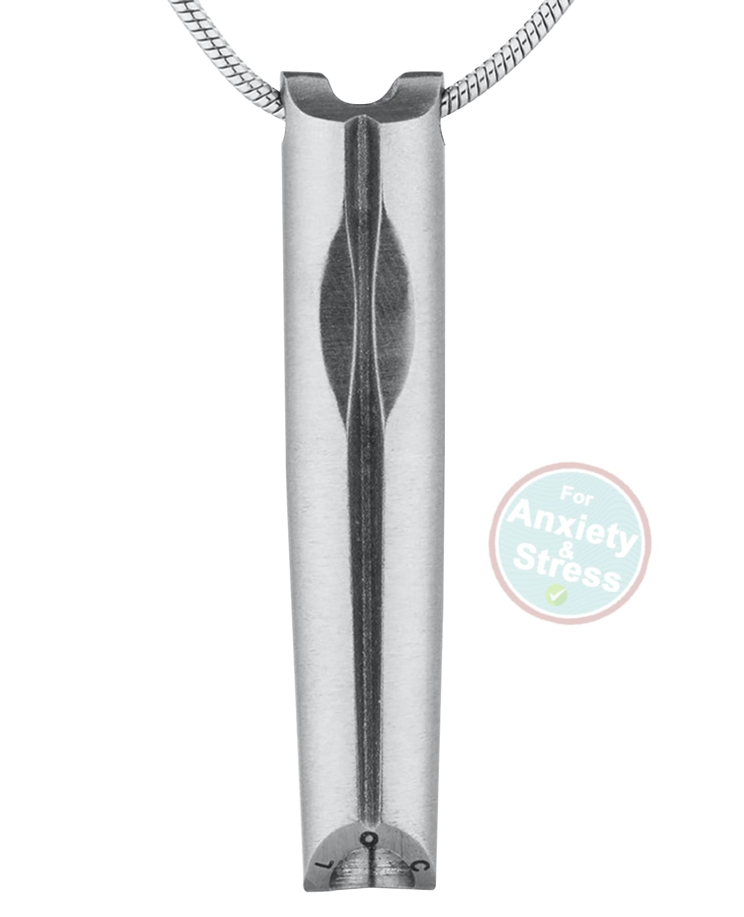 LAND OF CALM Anxiety Necklace — Anxiety Relief Items Breathing Necklace  Tool For Stress Relief — Meditation Accessories For Anti-Stress Mindfulness  to