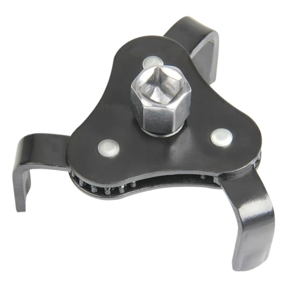 Hoping Onecolor Adjustable Universal 3 Jaw Oil Filter Wrench Remover Tool Socket 1/2 And 3/8 Drive