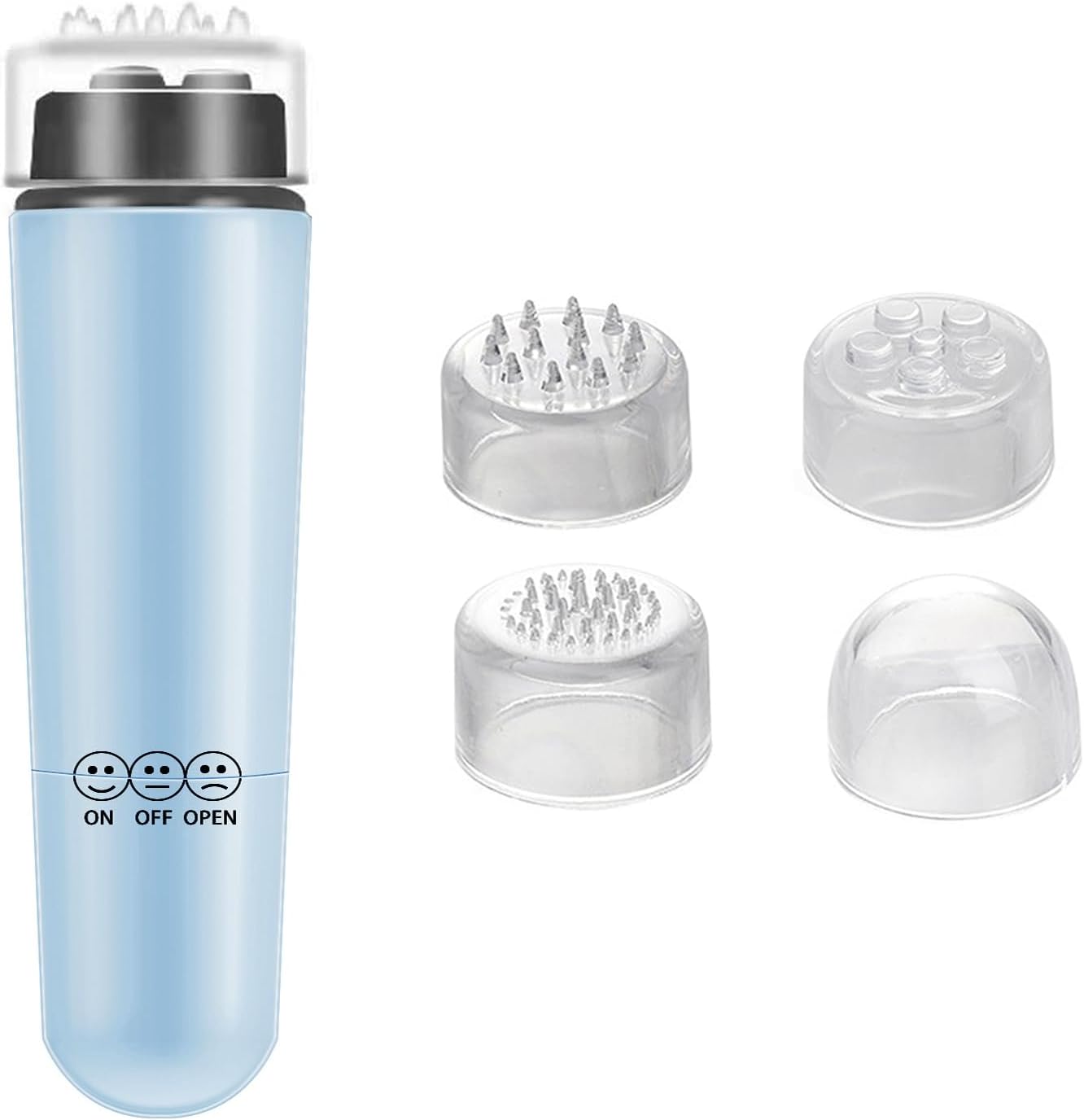 Mini Travel Massager Tool for Face, Neck, Leg, Back (Blue)