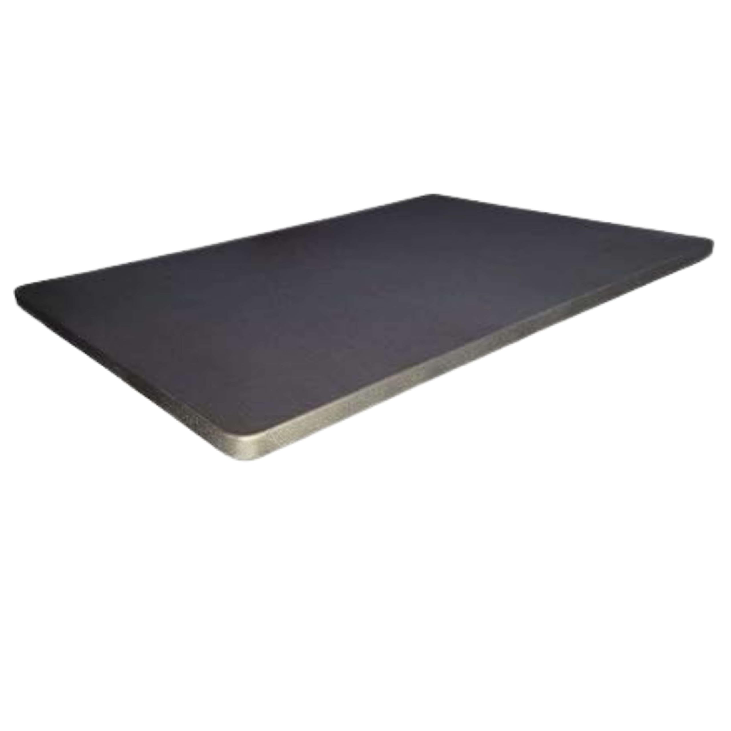 Miroytengo Base Tapizada 75x190 cm para Dormitorio 3D Estilo Contemporáneo en Color Gris Antracita con 5 Refuerzos Trasversales (con 6 Patas)