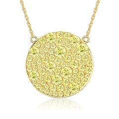 03-14K Gold Plated-Created Citrine