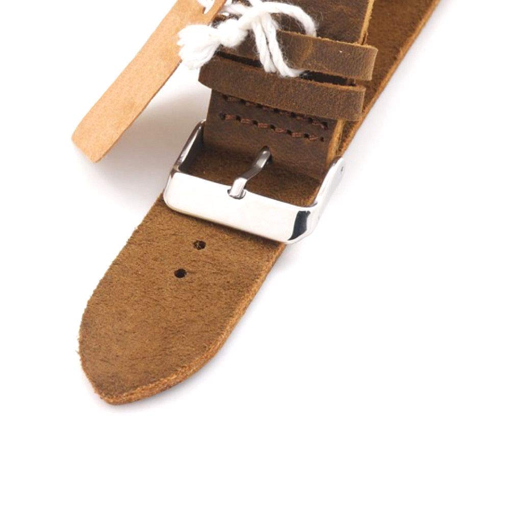 Kim Johanson Herren Bambus-Holz Armbanduhr *Red Bamboo* in Braun mit Echtem Lederarmband Handgefertigt Quarz Analog Uhr inkl. Geschenkbox