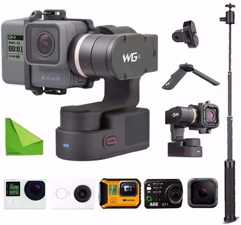 Feiyu WG2 Updated 3-Axis Wearable Waterproof Gimbal for GoPro Hero6 / Hero5 / GoPro Hero4 / Session and Cameras with Similar Dimensions