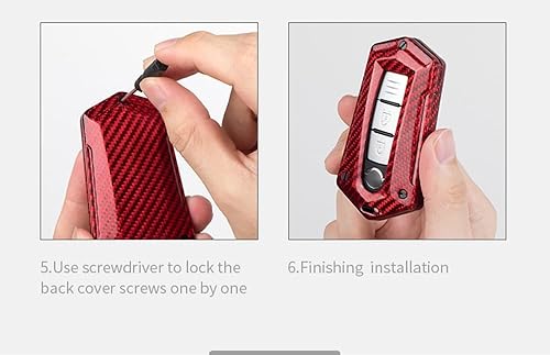 Miniatura 7 de Cubierta elegante de la caja de la llave del mando a distancia de la fibra de carbono para Nissan Infiniti GTR 370Z Q50