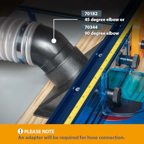 POWERTEC 70152 Router Table Dust Port | 2.5 ID inch x 6.5 inch Dust Collection Adapter for Router Table Fence by POWERTEC - Image 7