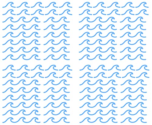 88 piezas pack vinilos olas oceánicas para pared miniatura 2