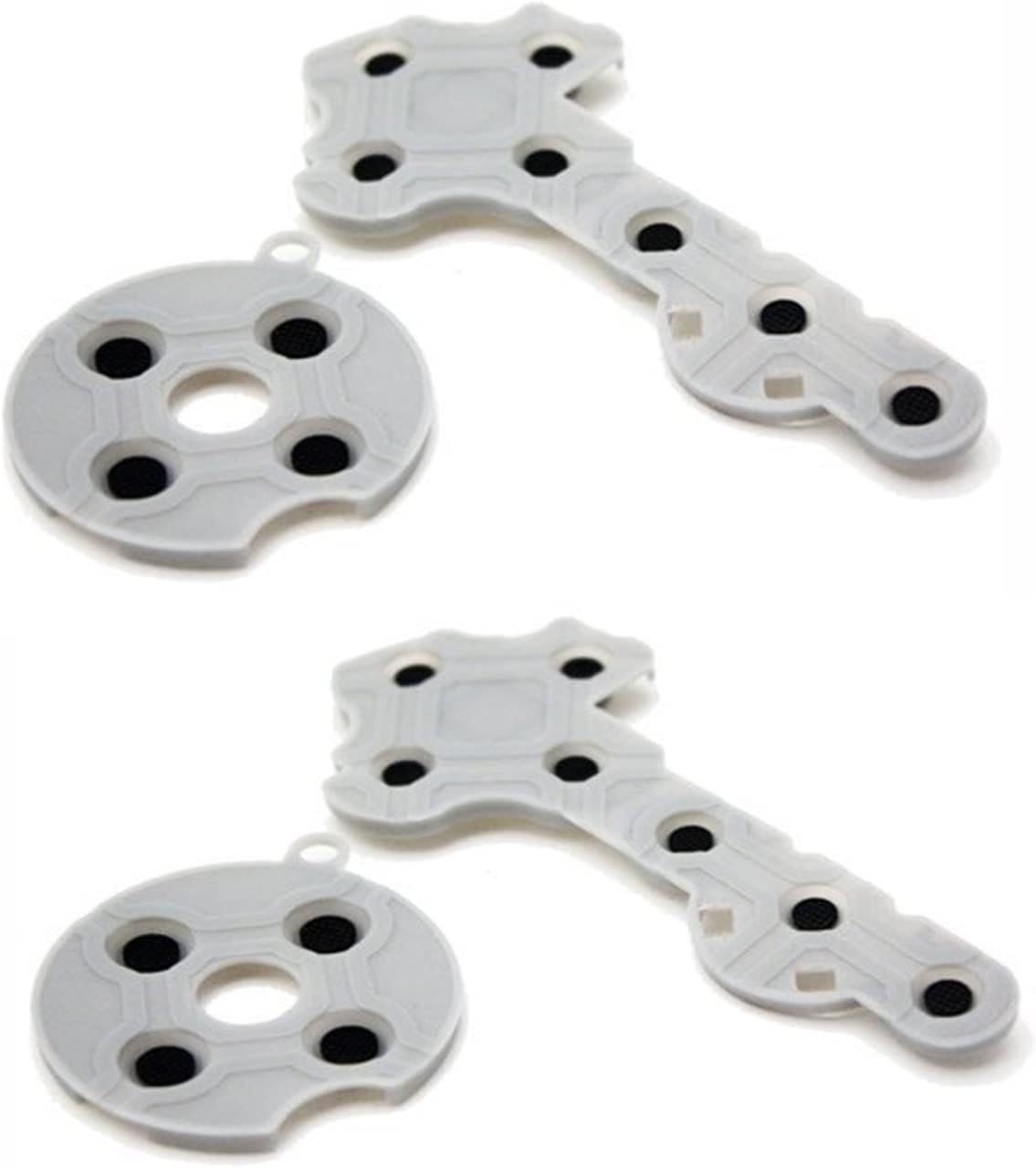 2 Set Silicone Conductive Rubber Pads for Xbox 360 Controller Buttons Repair Part