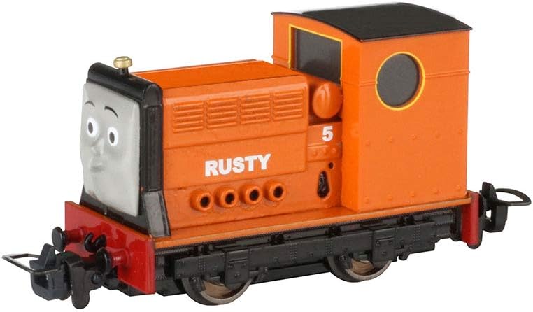 Bachmann Trains Thomas & Friends - Narrow Gauge Rusty (Diecast Construction) - HOn30 Scale - Runs on N Scale Track, Prototypical Orange