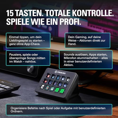 Elgato Stream Deck Scissor Keys – Workflow-Controller Mit Anpassbaren Makrotasten Für OBS, Twitch, Discord, Teams, Photoshop Und Mehr: Windows 10, Macos 13 Oder Neuer 3
