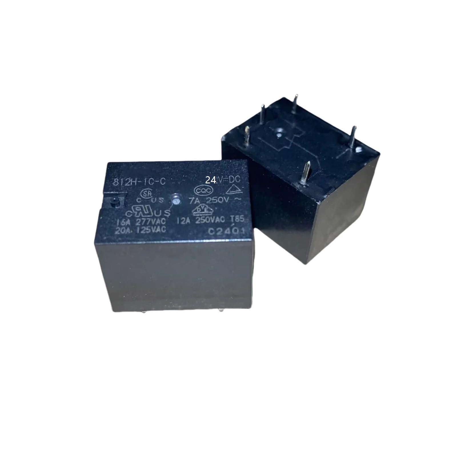 Relais 5 broches 812H-1C-C-24VDC composant de commutation PCB 24V - 7