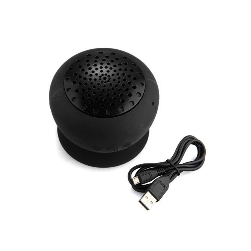 Generic Mini Portable Bluetooth 4 0 Speaker Mushroom-Shaped Wireless Bluetooth Loudspeaker with Silicone Suction Cup Built-in Mic and