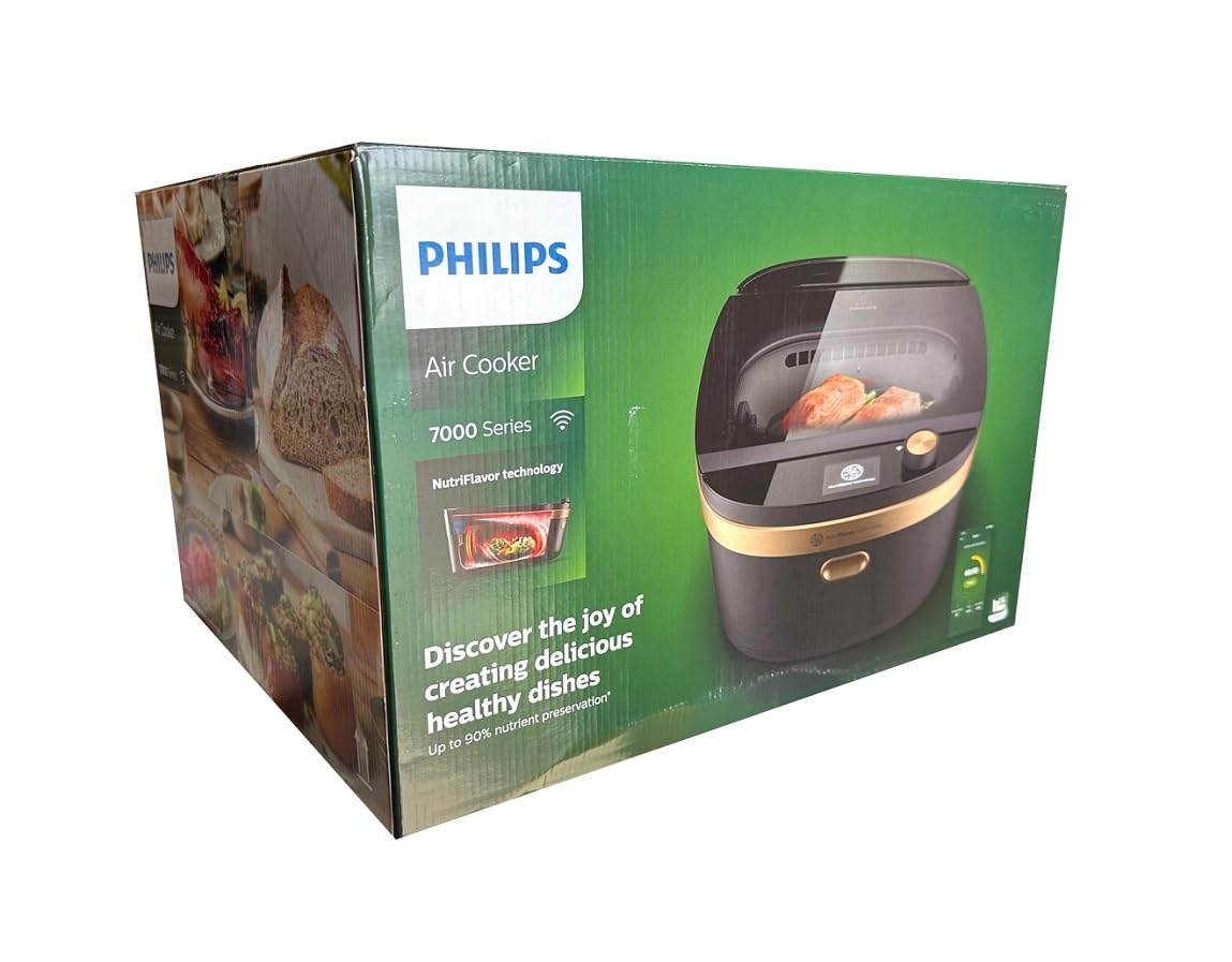 Philips Dampfgarer NX0960/90, Air Steam Cooker der Serie 7000, NutriFlavor Technologie, 1600,00 W