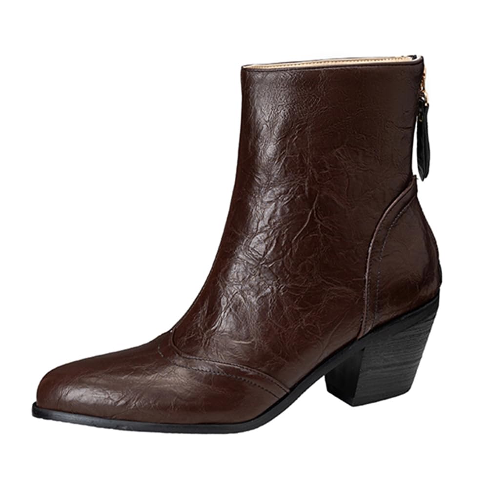 LYYSKY Womens Fashion Back Zipper Ankle boots Size corresponds to the length of the sole of the foot