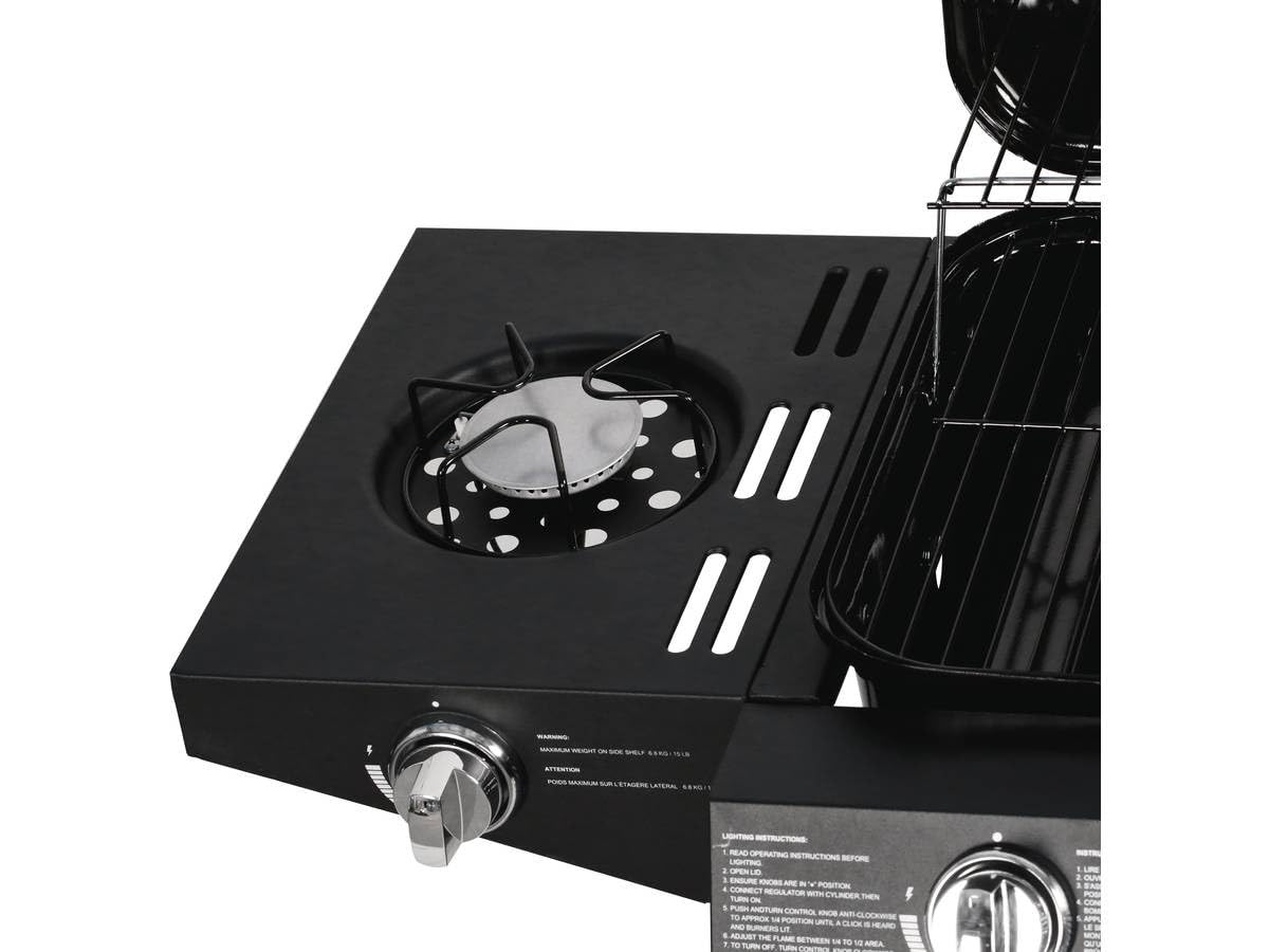 Habitat et Jardin Barbecue Gaz Festa 5, 5 Brûleurs Dont 1 Latéral, 12.9 Kw, Noir 1351_100515