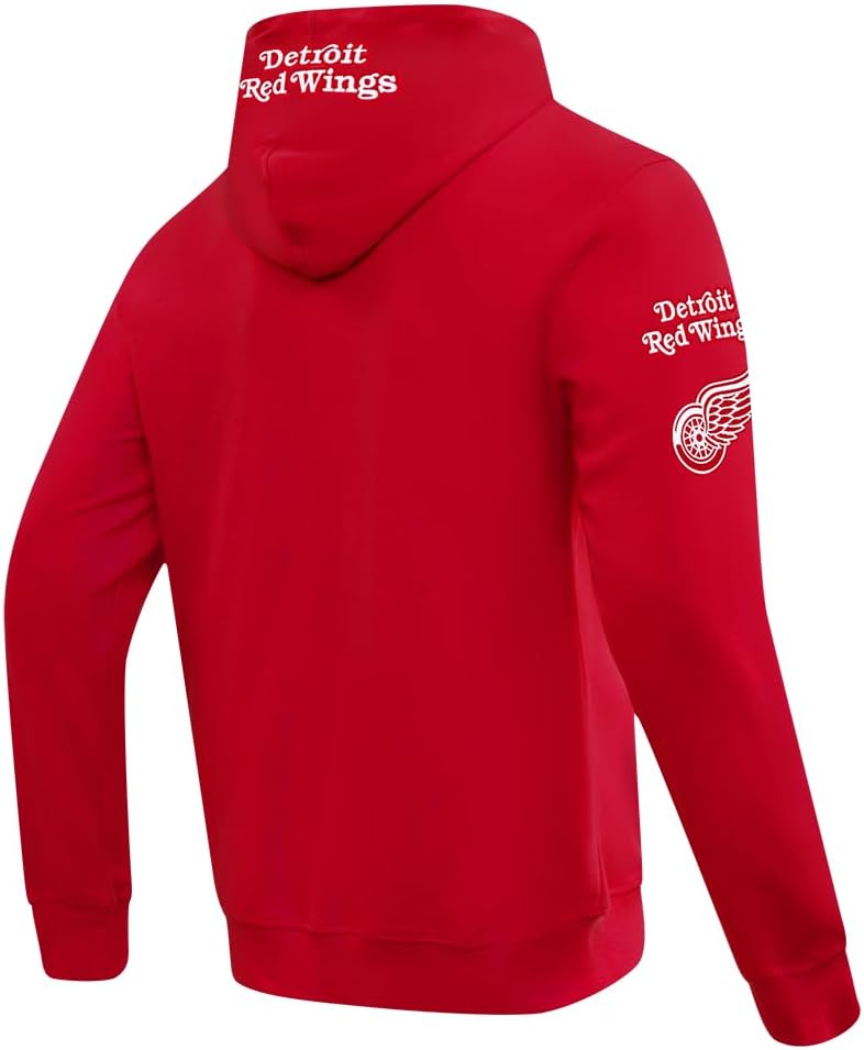 Pro Standard Mens NHL Old English Pull Over Hoodie - Image 4